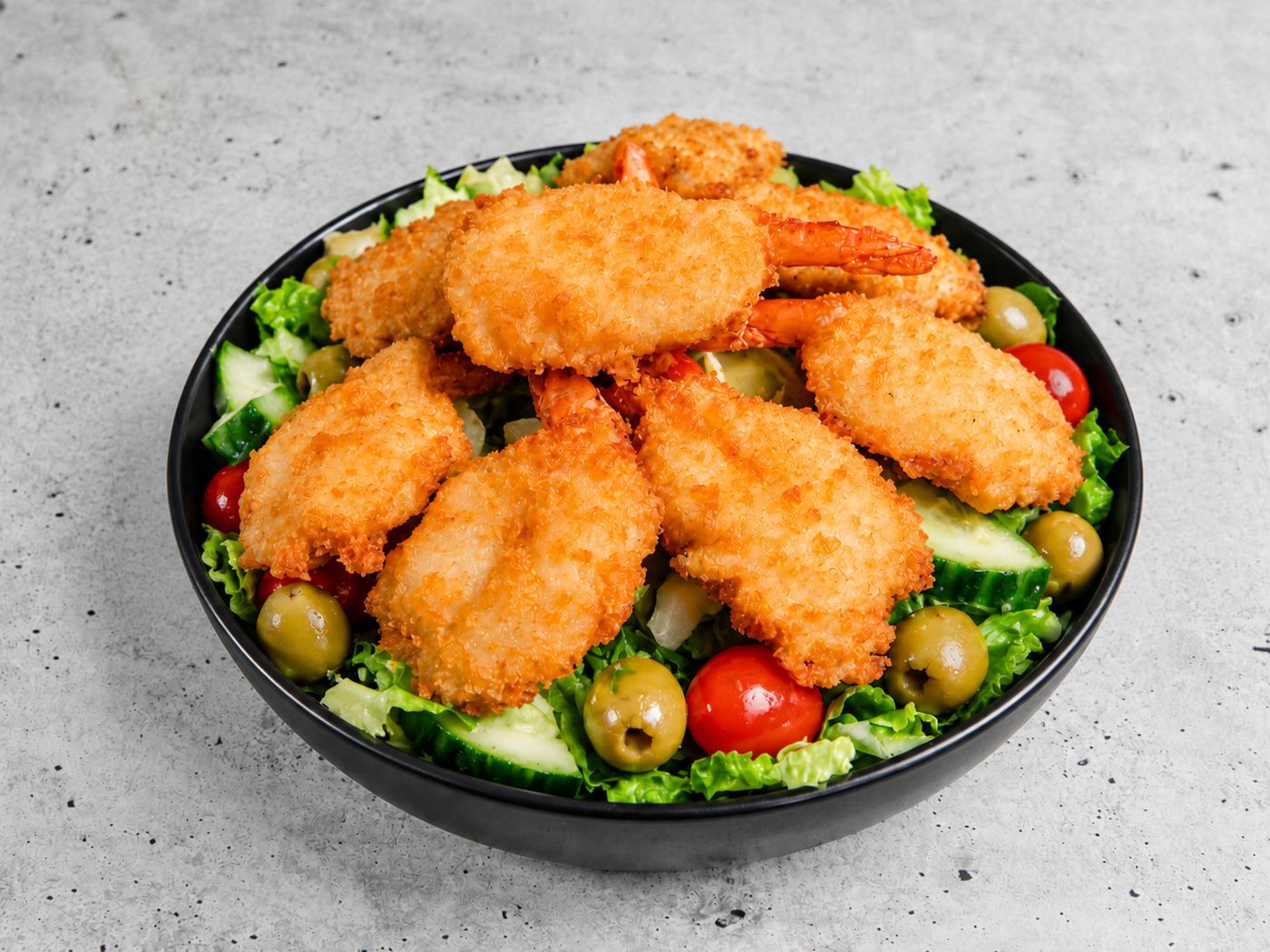Breaded Shrimp Salad