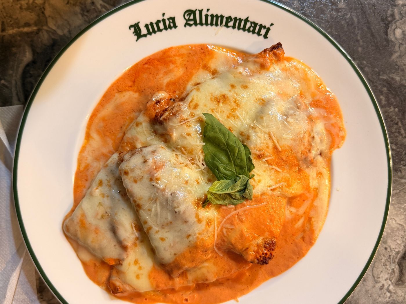 Chicken Parmigiana Plate