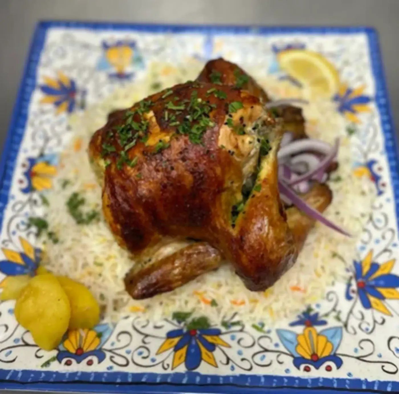 Whole Roasted Chicken NO RICE / حبه شوايه بدون رز