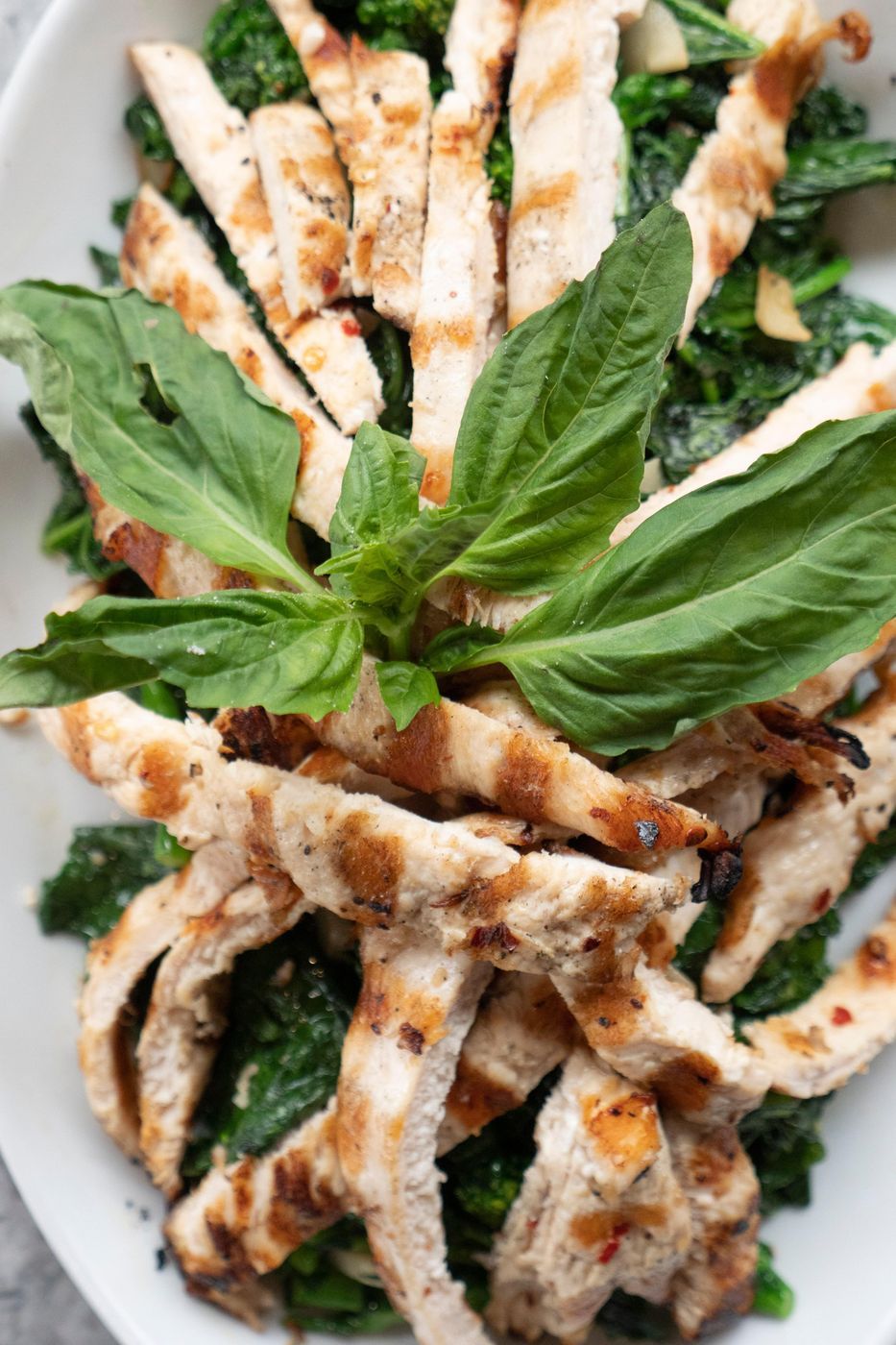 Grilled Chicken & Broccoli Rabe Platter
