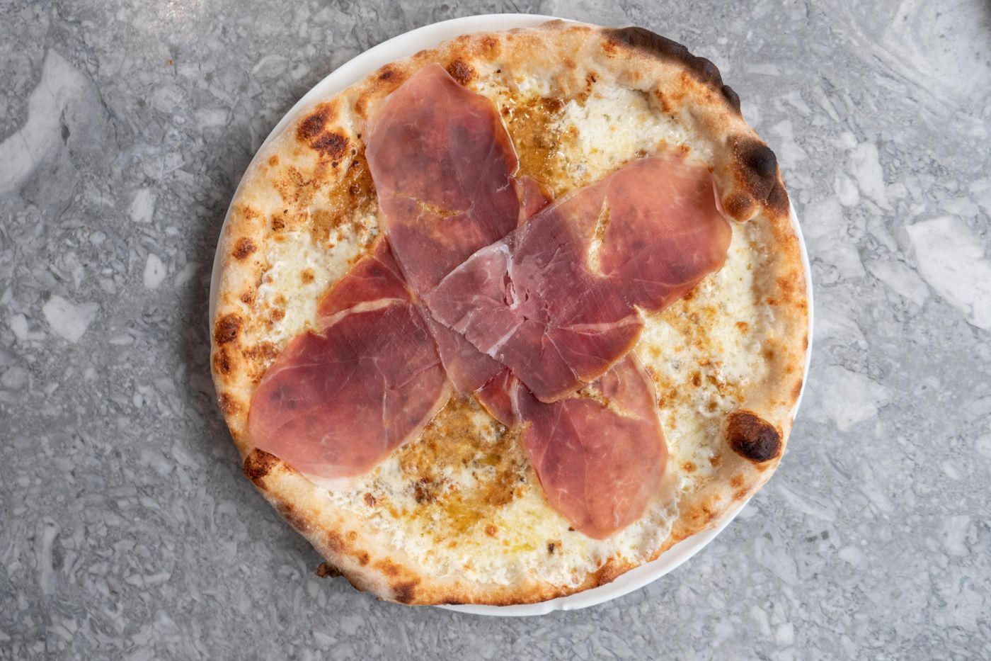 White Truffle and Prosciutto Pizza