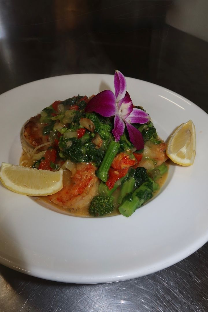 Angel Hair, Shrimp & Broc Rabe