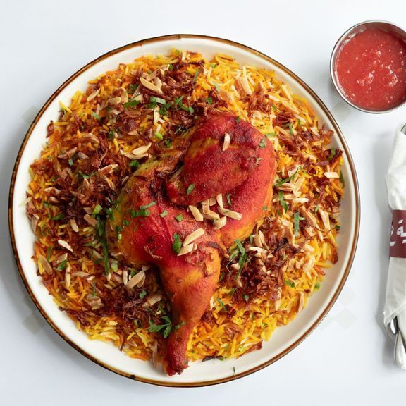 Half Chicken Haneeth دجاج حنيذ