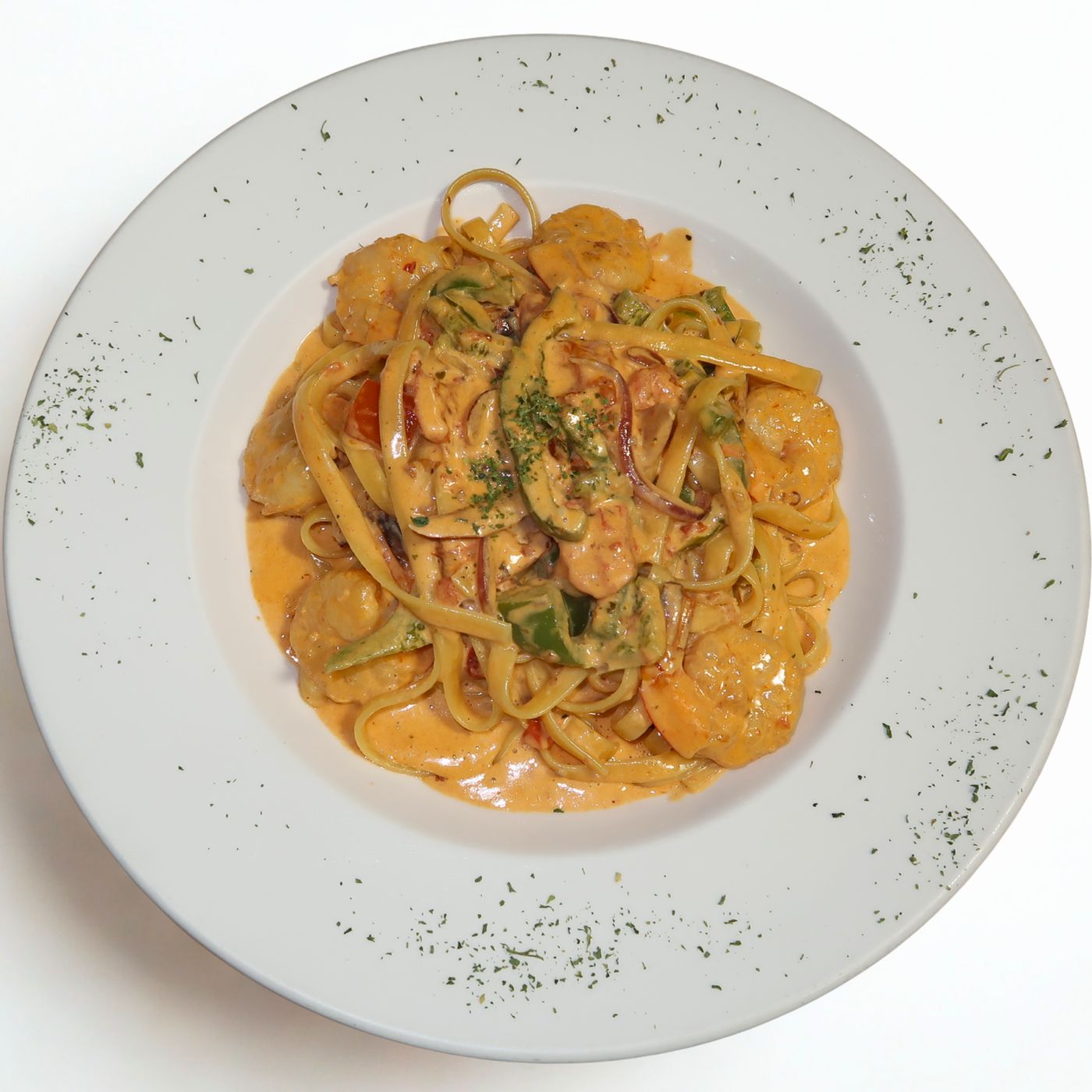 Fettuccine Prawns