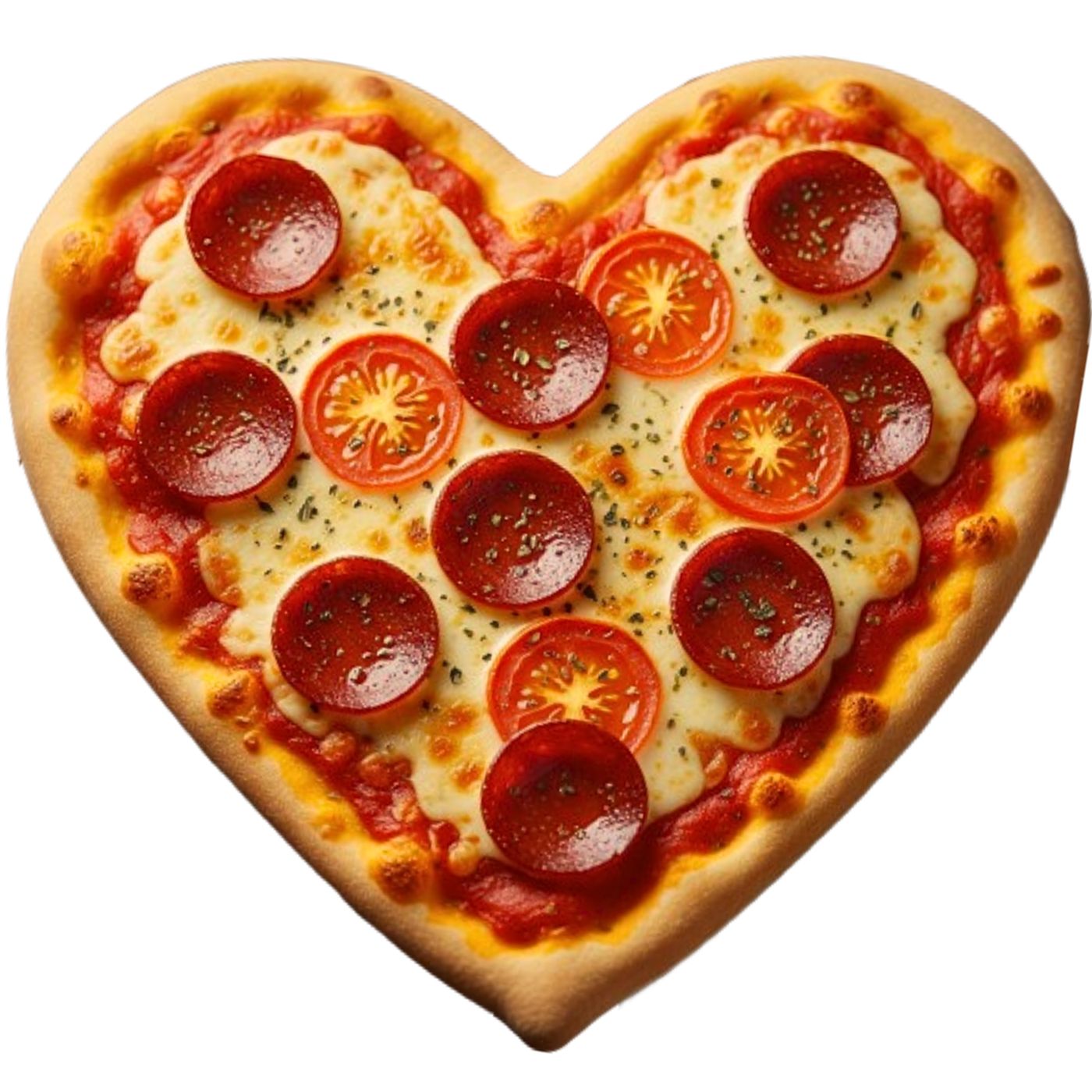 Heart-Shaped Pizza