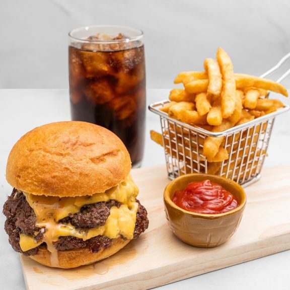 SMASH DOUBLE CHEESEBURGER COMBO