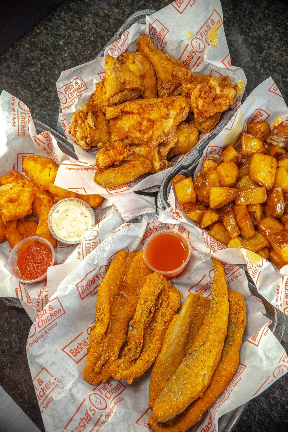 8 Pieces of Fish and 15 Whole Wings