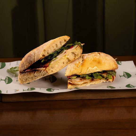 Turkey and Cheddar Cheese Sandwich