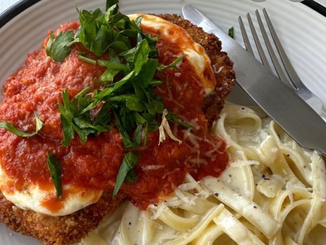 Chicken Parm Alfredo Fettucine