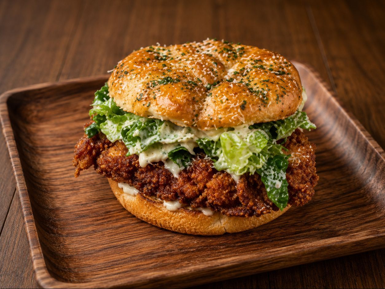 Chicken Caesar Croissant Sandwich