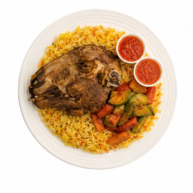 Lamb Head With Rice