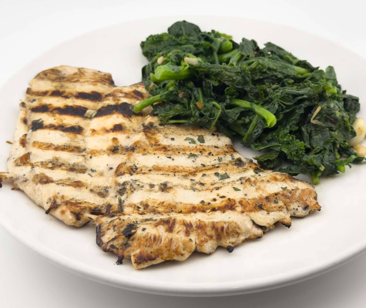 Grilled Chicken with Broccoli Rabe Lunch