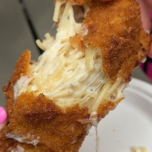 Fried Pasta W/Cacio E Pepe