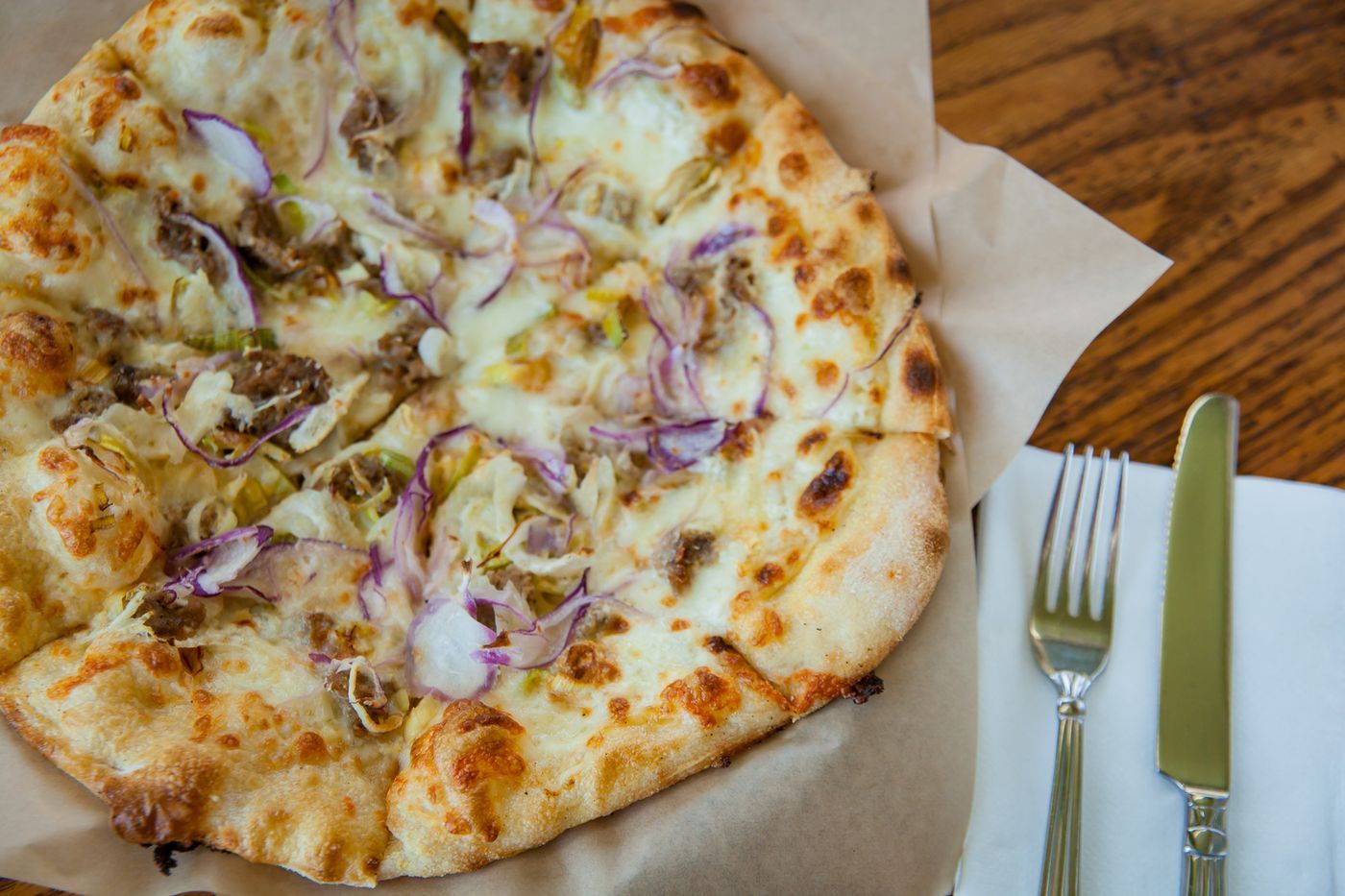 Fennel Sausage & Leek Pizza