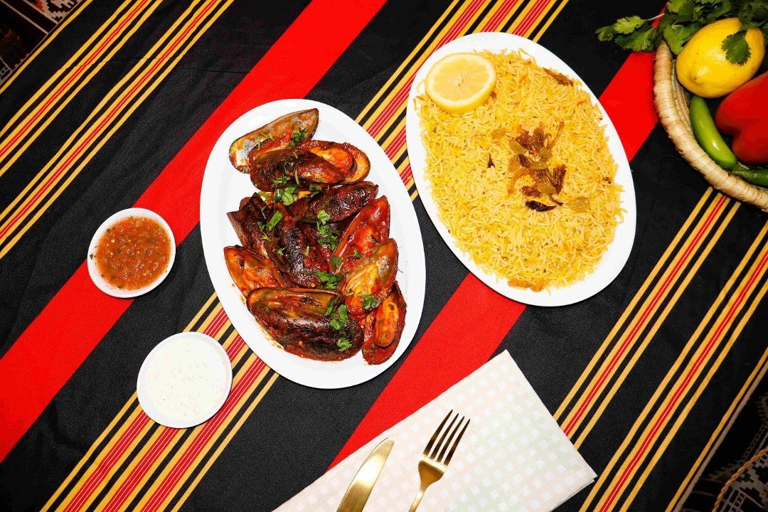 A Grilled Seafood Mussels