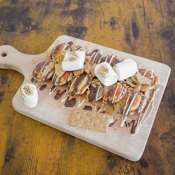 S'mores Mini Pancakes