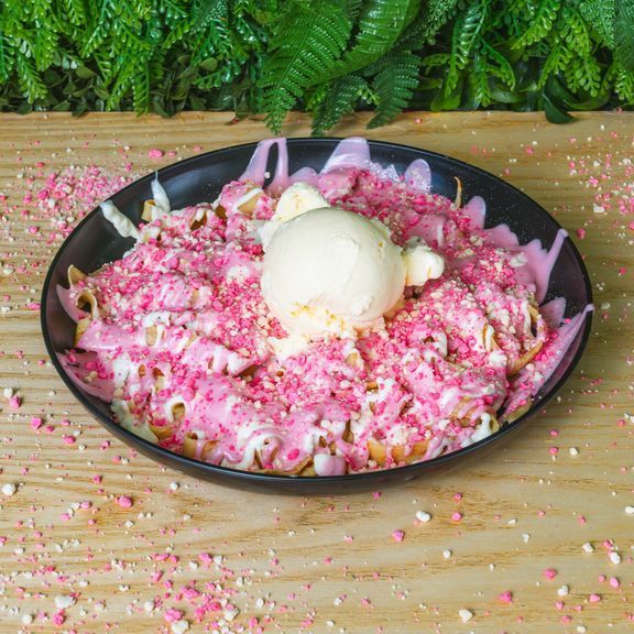 Strawberry Shortcake Fettuccine Crepe