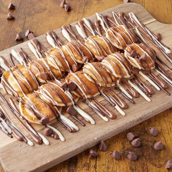 Triple Chocolate Mini Pancakes