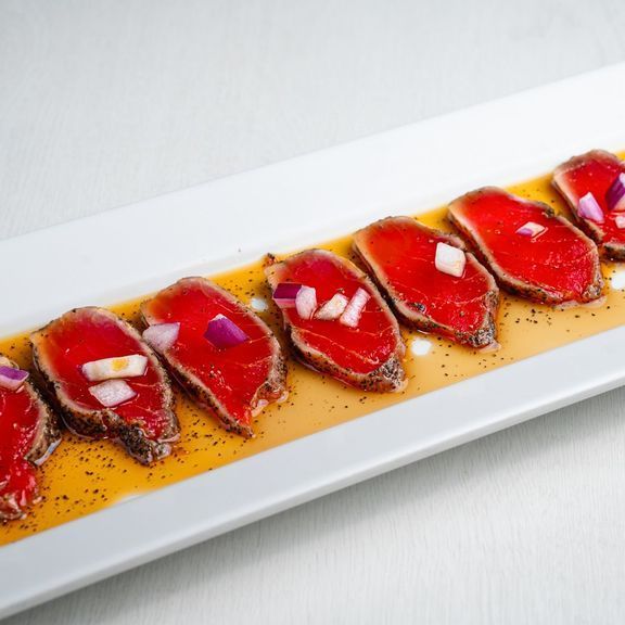 black pepper seared tuna