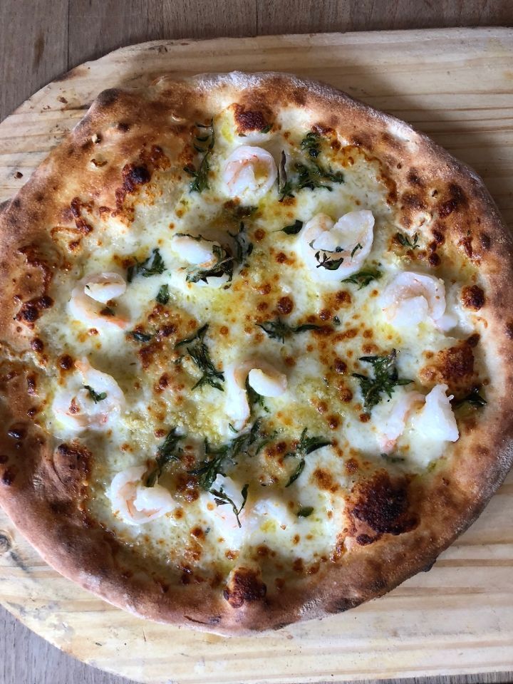 Shrimp Scampi Pizza