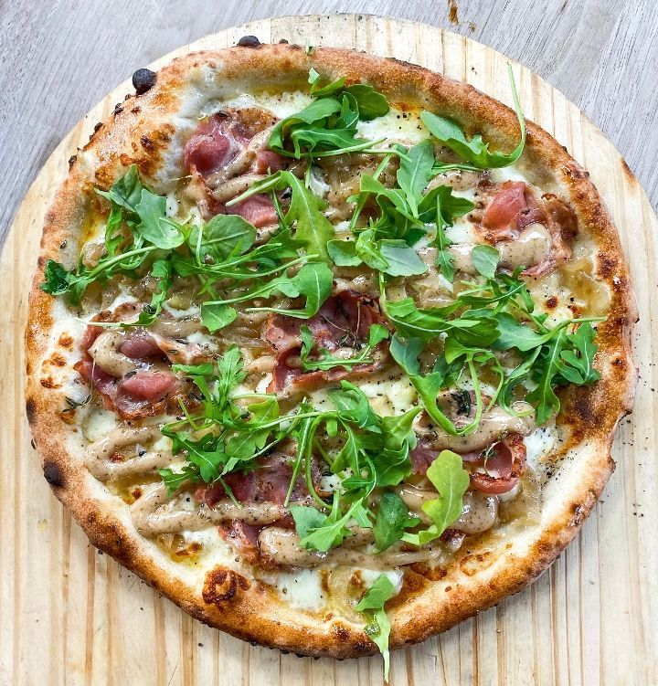Preserved Fig, Pancetta & Blue Cheese Pizza