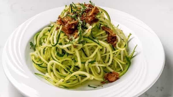 Zucchini Noodles Garlic Oil