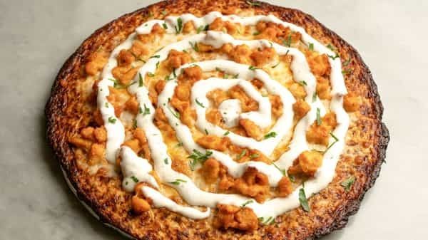Buffalo Chicken Cauliflower Pizza