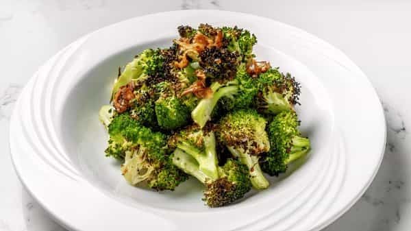 Tray Burnt Broccoli
