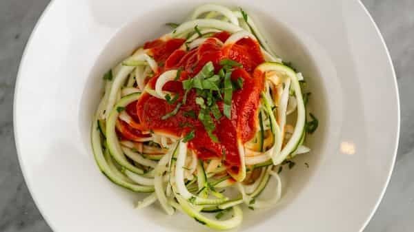 Zucchini Noodles Marinara