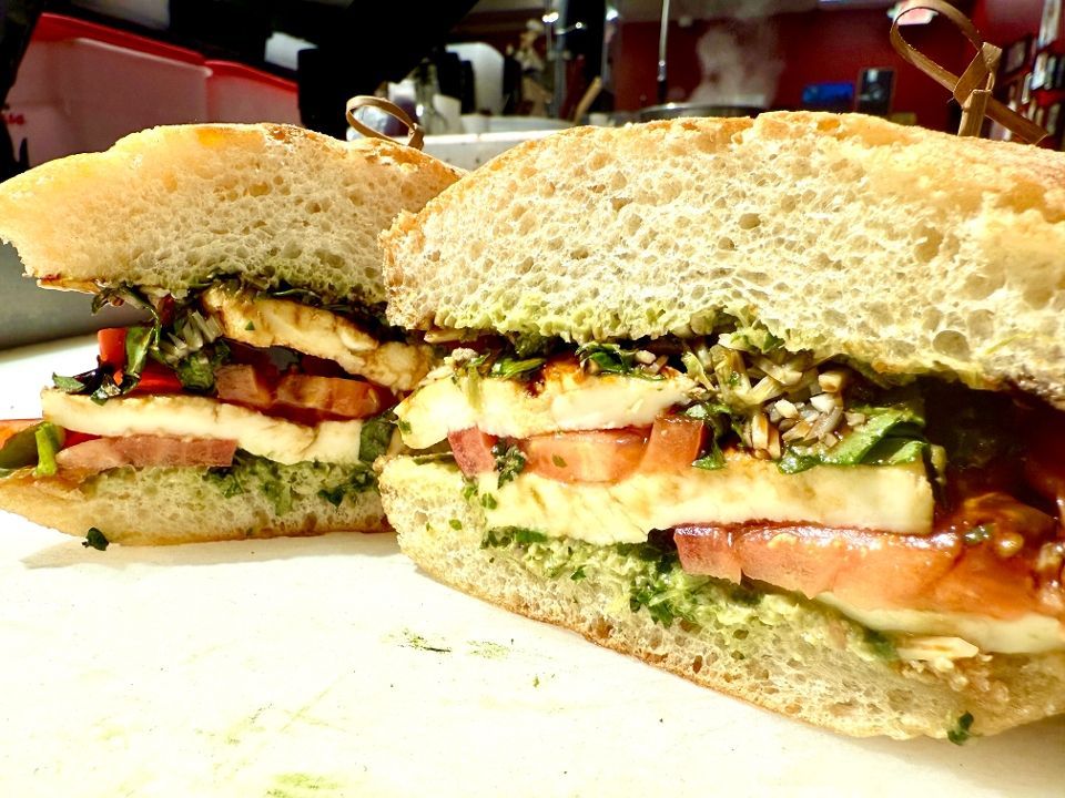 Balsamic Glazed Caprese Ciabatta  (V)