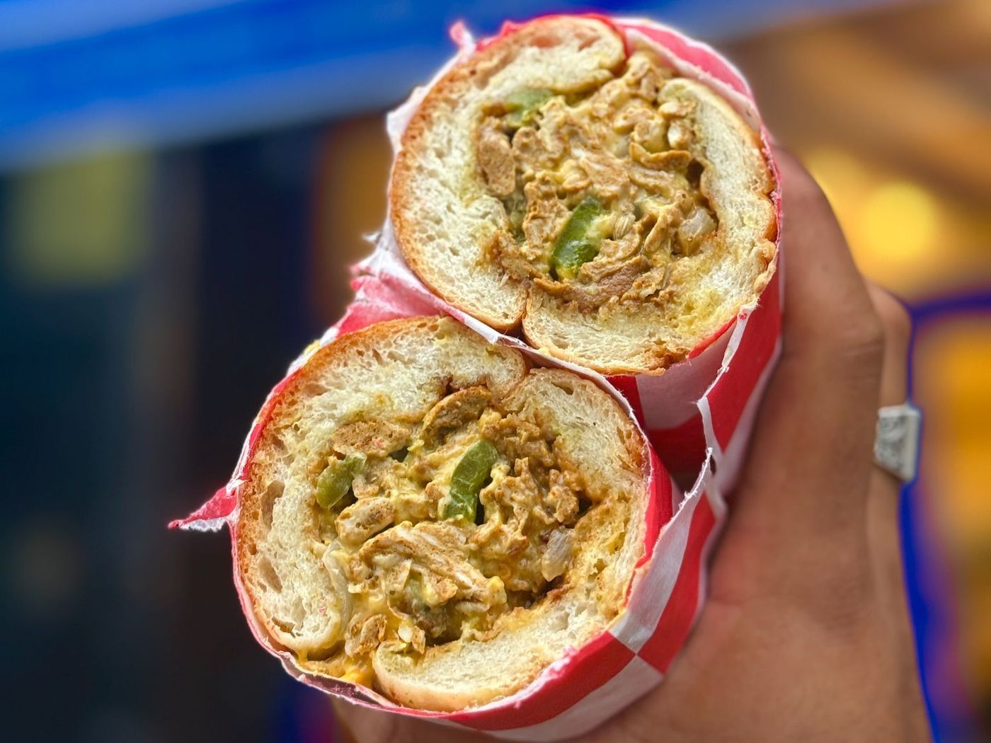 Half Chicken |  ( •ө• )   Chapli Chopped Cheese