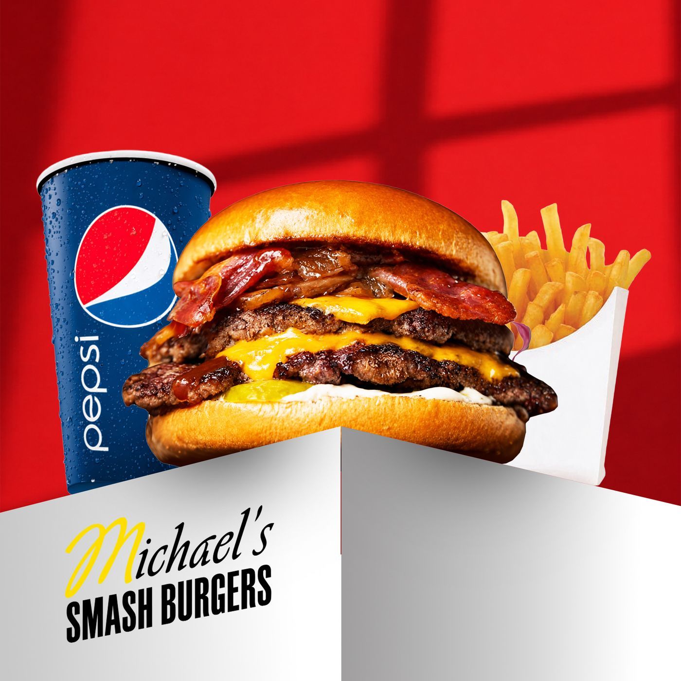 Bacon Smash Burger Combo