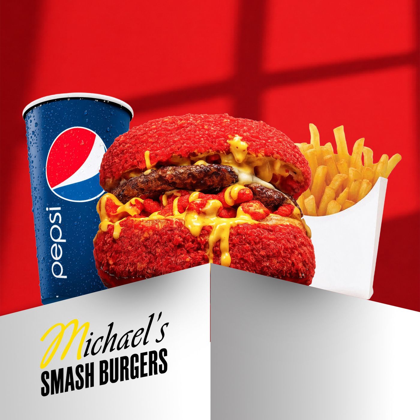 Cheeto Smash Burger Combo